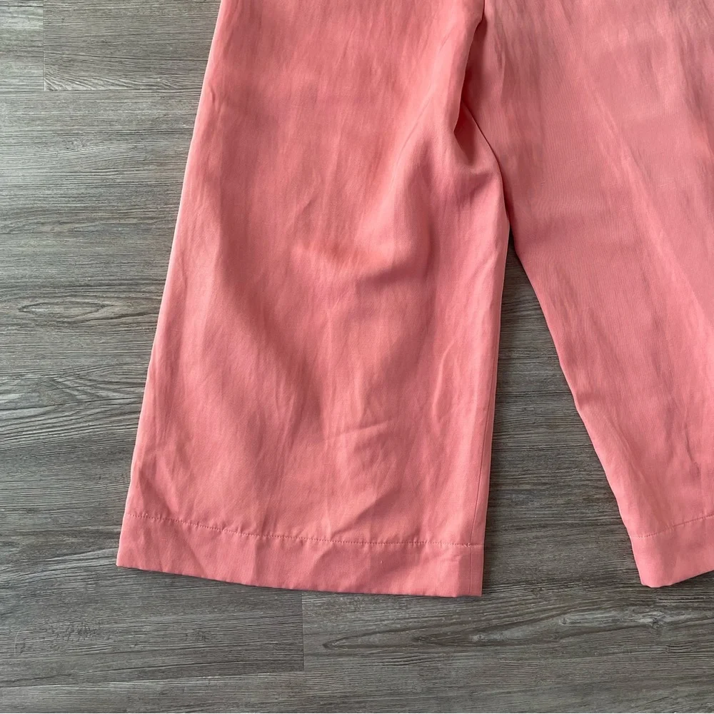 NWT Club Monaco Caroline High Rise Wide Leg Flare Pants Pink 8